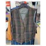 Men's Wool Plaid Vest