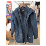 Lauren Ralph Lauren Navy Hooded Parka, Small