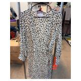 Nine West XL Leopard Print Dress