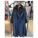 Windsor Blue Glitter Dress, Size Medium