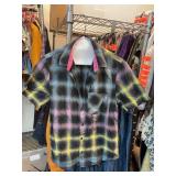 BP. Plaid Short Sleeve Shirt, Size XS