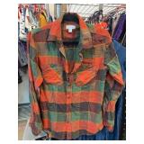 Sun + Stone Plaid Button-Up Shirt, Size S
