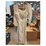 LUSH White Long Sleeve Dress, Size S