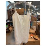 Peace White Lace-Trim Camisole Size S/M