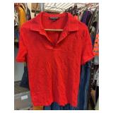 Michael Kors Red Polo Shirt, Size Small
