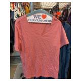 Michael Kors Pink V-Neck T-Shirt Size S