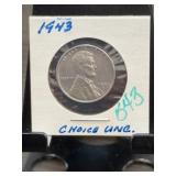 1943 Lincoln Steel Wheat Cent Uncirculated