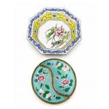 Chinese Famille Rose Enameled Dishes