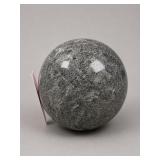 Gray Stone Sphere under Glass
