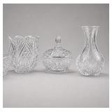 Crystal Tableware Assortment, 3 Pieces