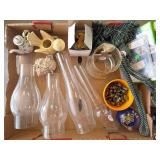 Glass Chimneys and Decorative Items