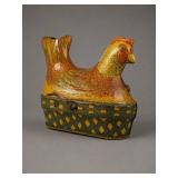Baldwin Lithographed Tin Hen Toy