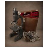 National Optical Microscope Set with Case