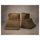 Book-Shaped Metal Bookends