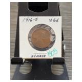 1916-S Lincoln Wheat Cent VG Condition