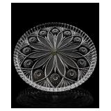 IrenaGlass Violetta Crystal Hobstar Pinwheel Plate