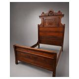 Eastlake Walnut Full-Size 55in Slat to Slat