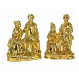 Gold-Colored Ceramic Figurines