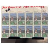 US 10c 1980 Olympics Plate Block Stamps