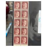German 15 Pfennig WWII Stamp Sheet Block