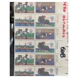 1980 U.S. Olympics 15c Mint Stamp Block