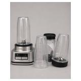 Ninja Blender With Multiple Cups, Powers On