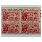1959 Hawaii Statehood Airmail Plate Block