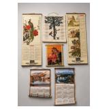 Textile Wall Calendars, 1970s-1980s