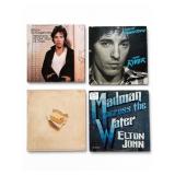 4 Classic Rock LP Vinyl Records Elton John Spring-