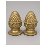 Gold-Tone Resin Pineapple Finials