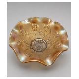 Jeannette Iris and Herringbone Marigold Bowl