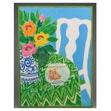 Becky Bradley Floral Still Life Painting 1972