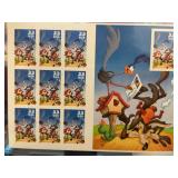 1999 USA Looney Tunes Road Runner Stamp Sheet