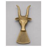 Brass Cow Head Shoe Horn