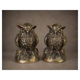A.C.R. Brass Owl Bookends Pair