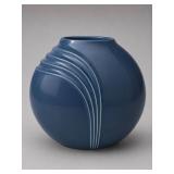 Japan Blue Art Deco Ceramic Vase