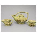 McCoy Pinecone Pottery Teapot Set