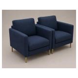 Blue Living Style Armchairs