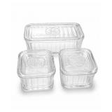 GE Clear Glass Refrigerator Dishes Set