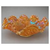 Imperial Hobstar & Arches Carnival Glass Bowl