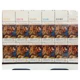 1971 US Christmas Plate Block Scott 1444