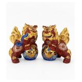 Ceramic Foo Dog Figurines
