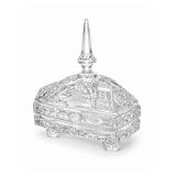 Cut Glass Lidded Candy Dish with Finial