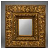 Ornate Gold-Tone Framed Wall Mirror