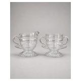 Indiana Glass 'Ribbons' Cream and Sugar Set