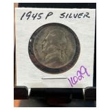 1945 P Jefferson Nickel Wartime Alloy