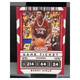 2020 Panini Buddy Hield Game Ticket Card