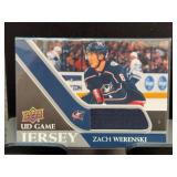 Zach Werenski UD Game Jersey Card