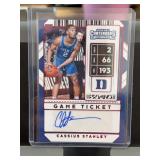 Cassius Stanley Panini Contenders Autograph