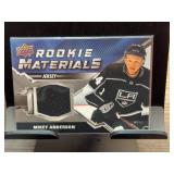 Mikey Anderson Rookie Materials Card